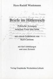 Cover of: Briefe im Hitlerreich: politische Aussagen zwischen Vater und Sohn