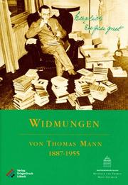 Cover of: Herzlich zugeeignet: Widmungen von Thomas Mann 1887-1955