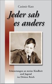 Cover of: Jeder sah es anders by Casimir Katz