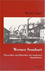 Cover of: Werner Sombart: Historiker und Theoretiker des modernen Kapitalismus