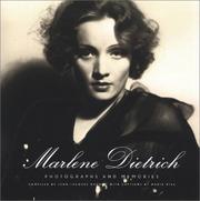 Cover of: Marlene Dietrich: photographs and memories : from the Marlene Dietrich Collection of the FilmMuseum Berlin