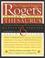 Cover of: Roget's International Thesaurus, Indexed, Sixth Edition Revised & Updated