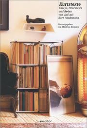 Cover of: Kurtstexte: Essays, Interviews und Reden