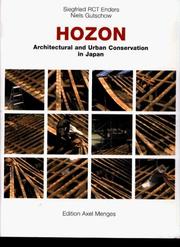 Cover of: Hozon by edited by Siegfried RCT Enders, Niels Gutschow ; [translations, Katherine Dege, Fujiko Nichike, Erich Theophile].