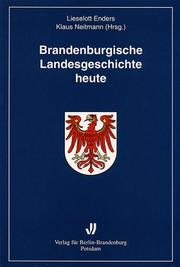 Cover of: Brandenburgische Landesgeschichte heute