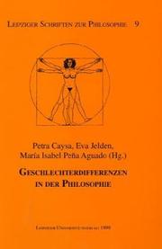 Cover of: Geschlechterdifferenzen in der Philosophie