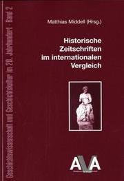 Cover of: Historische Zeitschriften im internationalen Vergleich