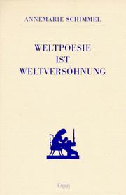 Cover of: Weltpoesie ist Weltversöhnung