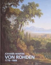 Cover of: Johann Martin von Rohden, 1778-1868