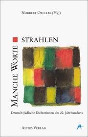 Cover of: " Manche Worte strahlen": deutsch-jüdische Dichterinnen des 20. Jahrhunderts