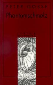 Cover of: Phantomschmelz by Peter Gosse