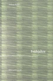 Cover of: Frühjahre: eine Verserzählung