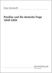 Cover of: Preußen und die deutsche Frage 1848-1850