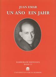 Cover of: Un Año = by Juan Emar