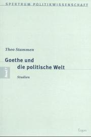 Cover of: Goethe und die politische Welt: Studien