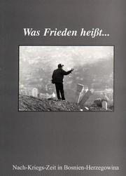 Cover of: Was Frieden heisst--: Nach-Kriegs-Zeit in Bosnien-Herzegowina