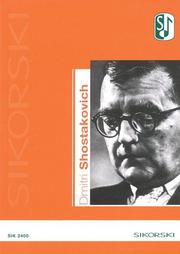Cover of: Dmitri Shostakovich by Dmitriĭ Dmitrievich Shostakovich