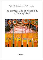 Cover of: spiritual side of psychology at century