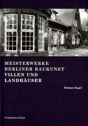 Cover of: Villen und Landhäuser by Helmut Engel