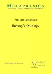 Cover of: Ramsey's Ontology (Metaphysica) by Nils-Eric Sahlin