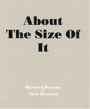 Cover of: Richard Deacon: About The Size Of It