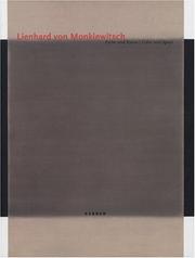 Cover of: Lienhard von Monkiewitsch: Color and Space