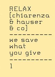 Cover of: Chiarenza & Hauser & Co.: Relax