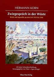 Cover of: Zwiegespräch in der Wüste: Briefe und Aquarelle aus dem Exil 1935-1946