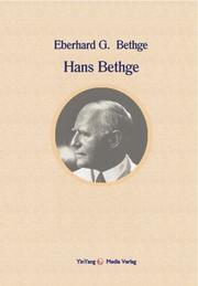 Cover of: Hans Bethge by Eberhard Bethge