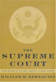 Cover of: The Supreme Court by William H. Rehnquist