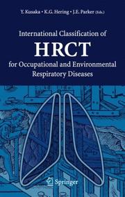 Cover of: International classification of HRCT for occupational and environmental respiratory diseases