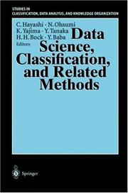 Cover of: Data Science, Classification, and Related Methods (Studies in Classification, Data Analysis, and Knowledge Organization) by 