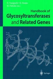 Cover of Handbook of glycosyltransferases and related genes