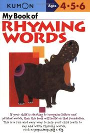 Cover of: My Book Of Rhyming Words (Kumon Workbooks)