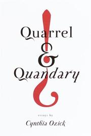 Cover of: Quarrel & quandary by Cynthia Ozick