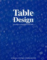 Cover of: Table Design: Everything You Wanted to Know about Tables