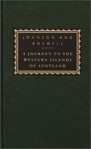 Cover of: A journey to the Western Islands of Scotland by Samuel Johnson