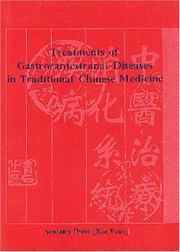 Cover of: Treatments of Gastrointestinal Diseases in TCM by Hou Jinglun