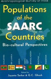 Cover of: Populations of the SAARC countries: bio-cultural perspectives