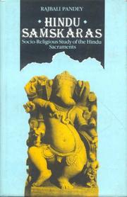 Cover of: Hindu Samskaras by Rajbali Pandey