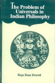 Cover of: The problem of universals in Indian philosophy