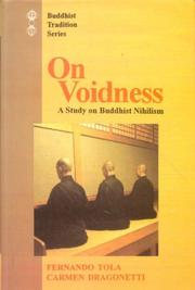 Cover of: On voidness: study on Buddhist Nihilism