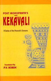Cover of: Poet Moropanta's Kekāvali by Moropanta