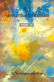 Cover of: Sri Sarwarthachintamani: English translation