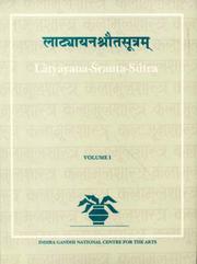 Cover of: Latyayana - Srauta - Sutram (Indira Gandhi National Centre for the Arts) by H.G. Ranade