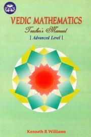 Cover of: Vedic Mathematics Teacher's Manual, Vol. 3 by Kenneth R. Williams