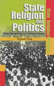 Cover of: State, religion and politics by Satyapal Dang
