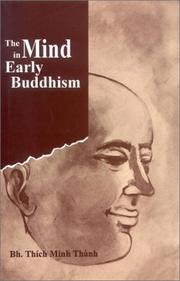 Cover of: The Mind in Early Buddhism