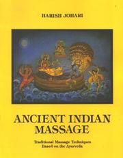 Cover of: Ancient Indian Massage by Harish Johari