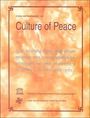 Cover of: Culture of peace by edited by Baidyanath Saraswati.
